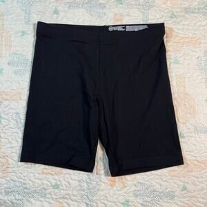 Wonder Nation Black Biker Shorts Girls XL 14-16 Stretch Mid Rise